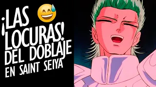 😜🤓¡LAS LOCURAS DEL DOBLAJE LATINO! EN SAINT SEIYA