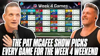 The Pat McAfee Show Picks & Predicts Every Game For NFL's 2023 Week 4