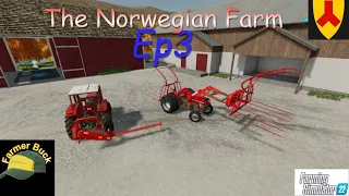 New mower, 1st grass harvest, and upgrade 135s grass capacity | Rennebu | FS22| The Norwegian Farm 3