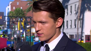 Tom Holland Swings Into Action at the Spider-Man: Homecoming Red Carpet World Premiere