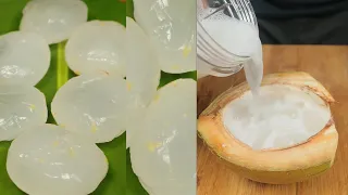 Best Summer Drink| Coconut Juice and Ice Apple