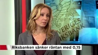 Reporäntan sänks till -0,50 procent - så påverkas du - Nyheterna (TV4)