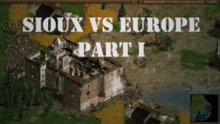 American Conquest: Fight Back - CPU-Battles - Sioux vs Europe