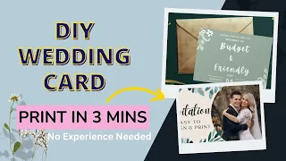 DIY Wedding Invites FOR CHEAP (Step By Step) Beginner Tutorial