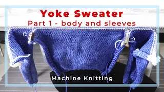 Machine Knit Kids Yoke Sweater - Part 1: body and sleeves (LK150)