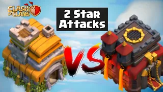 Th7 vs Th10 - 2 Star Attacks In Clash Of Clans - COC