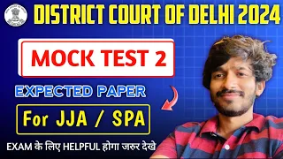 DSSSB JJA Mock test 2|Expected Paper Test 2 DESCRIPTIVE ENGLISH JJA/ SPA|JJA SPA TIER-2 SAMPLE PAPER
