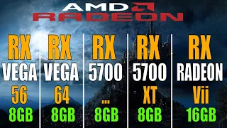 RX VEGA 56  vs RX VEGA 64 vs RX 5700 vs RX 5700XT vs RADEON VII | NEW DRIVER | 1080P | 1440P |