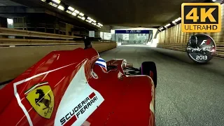 F1 2013 Monaco Ferrari F138 (4K 60fps GTX 1080 TI)