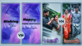 wedding anniversary songs WhatsApp status||wedding anniversary video editing tamil|| vn video editor