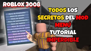 🔨  MOD MENÚ IMPERDIBLE!!!! TODOS LOS SECRETOS TUTORIAL SCP-3008 😱 | Roblox |