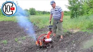 They put a MOTOR from a CHAINSAW on an old MOTOR CULTIVATOR !!!