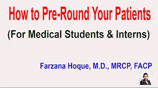 How to Pre-Round Your Patients