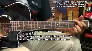 WEREWOLVES Of LONDON For DUMMIES Warren Zevon Guitar Play Along Cover @EricBlackmonGuitar