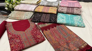 PURE Handloom Dresses. Linen cotton kani dress. Jamawar Designer suits: +91-7051012285 #handloom