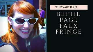 Bettie Page Inspired Faux Fringe (Bangs)