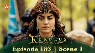 Kurulus Osman Urdu | Season 4 Episode 183 Scene 1 I Main tumhein bhi maar daalungi!