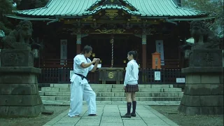 Karate in Action: Girl Handles a Bully