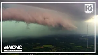 Shelf cloud during severe #weather time-lapse video