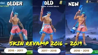 Mobile Legends Hero SKin Evolution and Revamp from 2016 to 2019