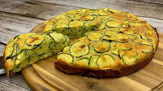 These are the most delicious zucchini I've ever eaten! More zucchini than dough!
