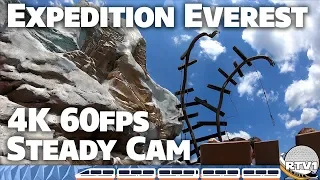 Expedition Everest Coaster - 4K 60fps Steady Cam - Animal Kingdom - Walt Disney World
