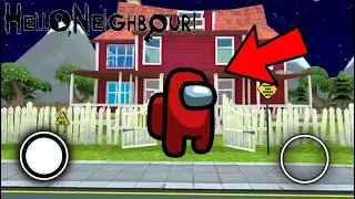 НОВЫЙ СОСЕД АМОНГ АС ГОНЯЕТСЯ ЗА МНОЙ!! СОСЕД АМОНГ АС!!! - Hello Neighbor mods