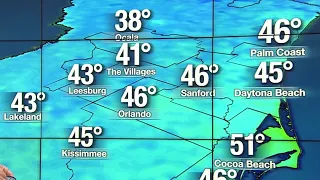 Cold front coming: Temperatures drop to the 40s in Central Florida