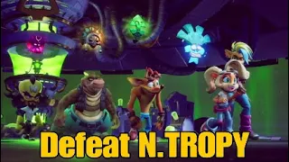 Crash Bandicoot 4 - Defeat N.TROPY master of time, A Hole in Space Boss Fight (Twinsanity trophy)