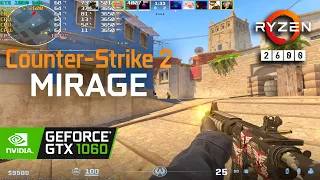 Counter-Strike 2 | Mirage | GTX 1060 6gb | Ryzen 5 2600 | FPS Test