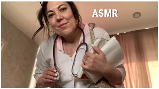 ASMR👩‍⚕️ВЫЗОВ ВРАЧА НА ДОМ🩺МЕДИЦИНСКИЙ ОСМОТР💊Ролевая игра/ ASMR Medical Role Play Doctor💉