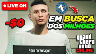 🔴 COMEÇANDO do ZERO no GTA 5 ONLINE - EM BUSCA DOS MILHÕES #1