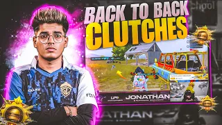 JONATHAN BACK TO BACK CLUTCHES TEAM MATE SHOKED ||AGRESSIVE GAMPLAY||😱😡♥️