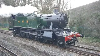 GWR 4144 Large Praire Tank - Chinnor & Princess Risborough Preserved Steam Railway 2023 Opening Day