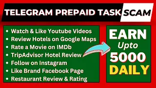 Biggest Online Scam of Year 2024 | Prepaid Merchant Task Scam on Telegram