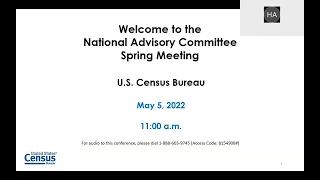 National Advisory Committee (NAC) 2022 Spring Meeting Day 1