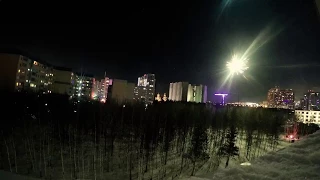 Сургут! Новогодний салют 2017-2018  timelapse