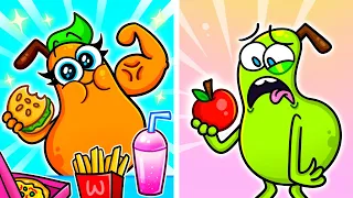 CRAZY COOKING CHALLENGE | 🥦🍅Healthy Food vs Junk Food 🍔🌭