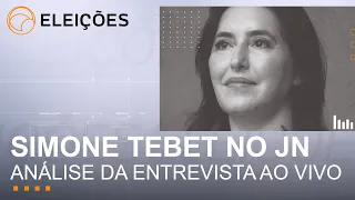 Simone Tebet no Jornal Nacional: comentários e análises ao vivo com colunistas | UOL Eleições