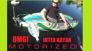 DIY Electric Motor Any inflatable! (Intex Motor Mount a Challenger Explorer K1 & K2 Kayak)