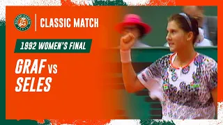 Seles vs Graf 1992 Women's final | Roland-Garros Classic Match