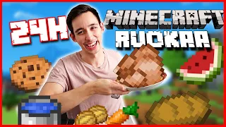 Syön päivän ajan pelkkää MINECRAFT-RUOKAA!