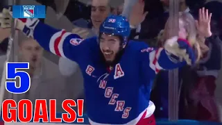 Rangers vs Capitals: Zibanejad Scores 5 Goals!