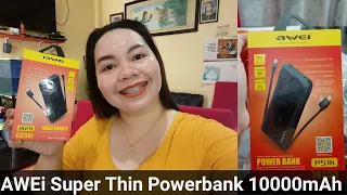 AWEi P51k Lithium Polymer Super Thin Powerbank 10000mAh // Unboxing by Guchen
