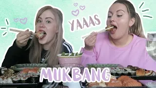 SUSHI MUKBANG MET CHARLOTTE BLITZBLUM 🍣 | REBECCA DENISE