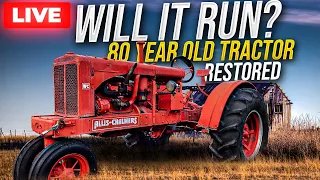 LIVE Will It Run Forgotten 1938 Allis Chalmers WC Tractor | RESTORED