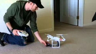 Flying A DJI Phantom Indoors Is Not A Good Idea - Ooops!