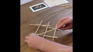 Make a Da Vinci Self-supporting Bridge from Chopsticks