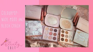 ColourPop Cosmetics: Nude Mood and Blush Crush collection swatches