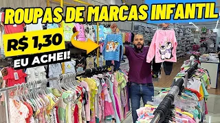 BRÁS SP | ATACADÃO INFANTIL POR R$1,30 COMPRE + BARATO MODA INFANTIL NO BRÁS ATACADO ROUPAS INFANTIS